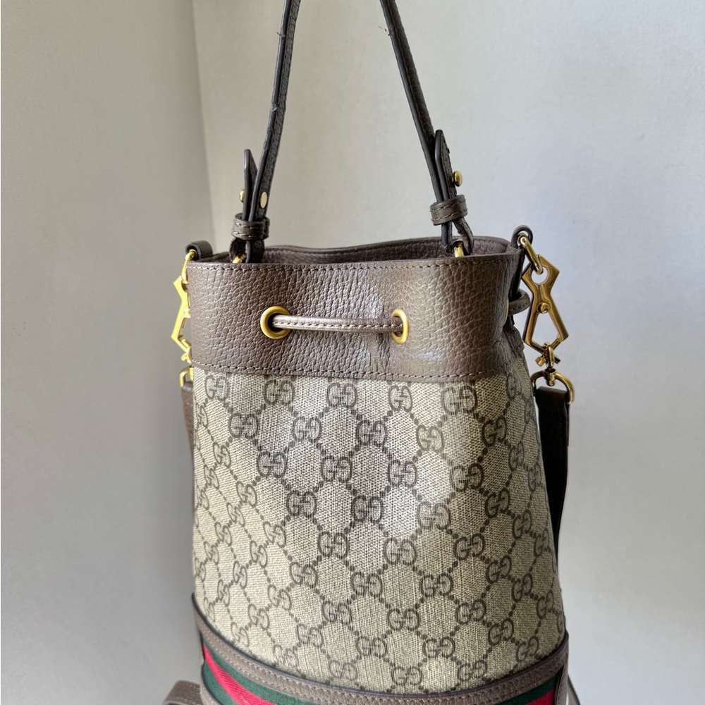 Gucci Brown and Cream Shoulder Bag - Picture 3 of 9